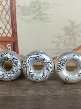 复YZS古铜虎撑医铃串铃八摇卦医双龙药虎铃叉仿古代乡郎中手铃铜