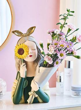 创意北欧轻奢家具蝴蝶盘结托女孩装饰摆设客OTY厅玄摆关放钥匙收