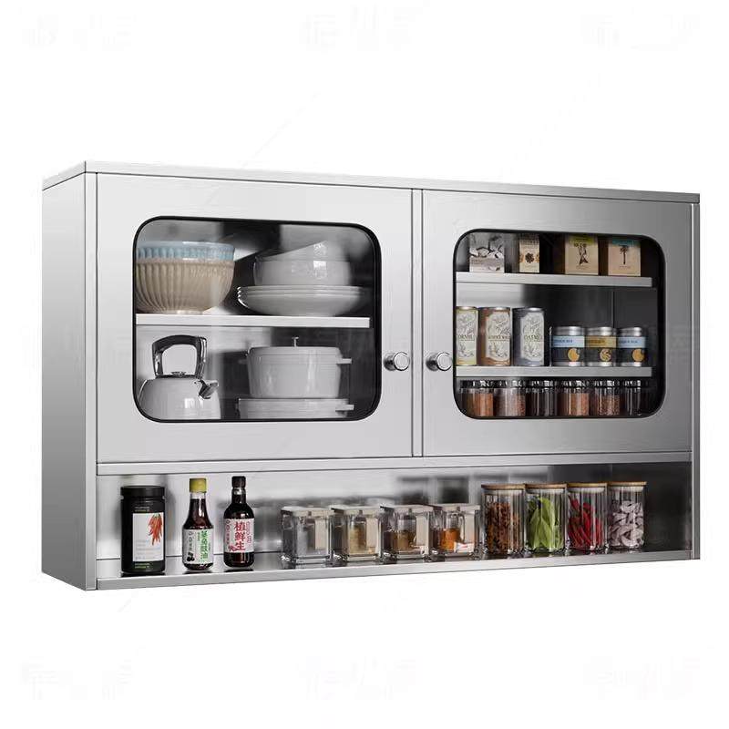 304不锈钢厨房吊柜加厚厨房碗碟收纳柜阳台墙柜挂壁式壁柜储物柜,淘宝优惠券,粉丝福利购,淘宝优惠卷