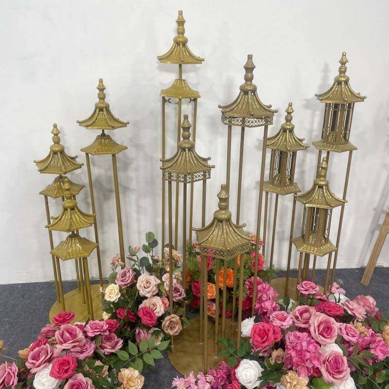 婚庆道具新款铁艺中装式引婚礼舞路台置六布角凉亭喜亭小屋饰BIA,淘宝优惠券,粉丝福利购,淘宝优惠卷