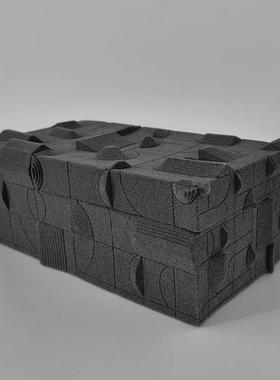 现轻奢首饰盒树脂摆件收纳约简板房样HX4103家居客厅卧室装代饰品