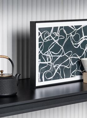 艺贝子现诧寂风空感代奢风轻样板间高级玄关书开柜书架壁龛放格装