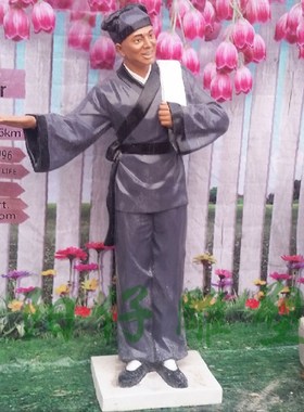 定制麻辣烫涮锅烧烤串店口迎宾卡通厨师雕塑火锅小吃雕像门厅摆件