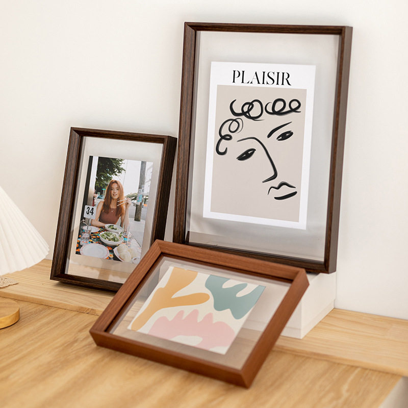 定制干花树叶标本框 照片海报双面亚克力透明相框A4剪纸展示框,淘宝优惠券,粉丝福利购,淘宝优惠卷