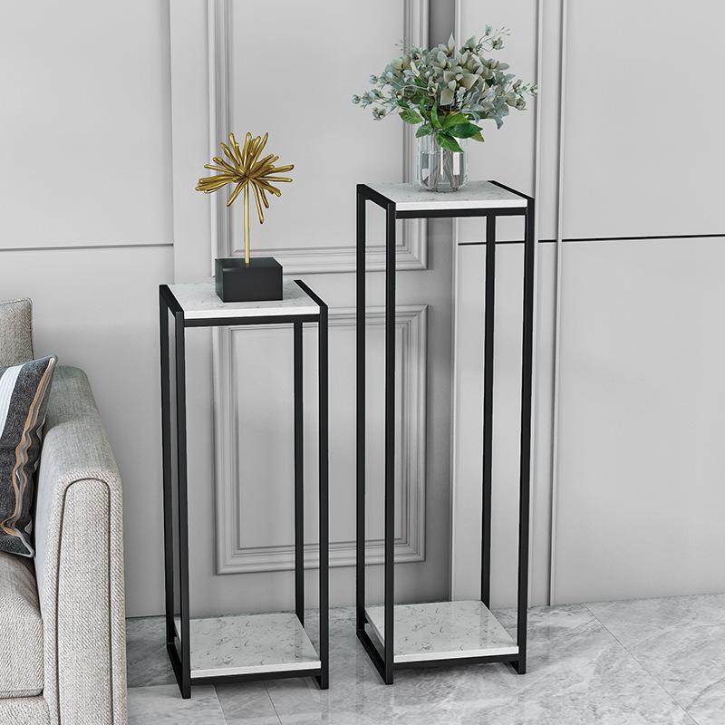 北欧网红简约现代轻奢大理石摆件客厅高档落地式置物架铁艺花架子,淘宝优惠券,粉丝福利购,淘宝优惠卷