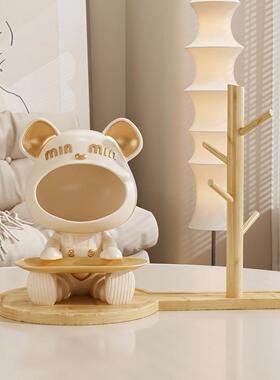 暴力熊钥匙收纳玄关装饰厅品入户门新口柜摆件H020-B客家鞋居乔迁