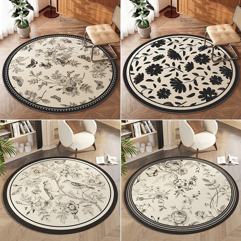 地毯客厅沙发茶几电脑椅圆形地垫书房转椅卧室床边毯防滑隔音脚垫,淘宝优惠券,粉丝福利购,淘宝优惠卷