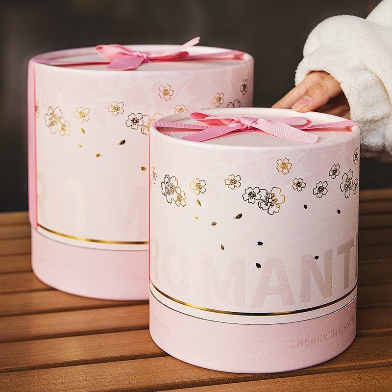 方森园女神节礼盒空盒礼物盒包装盒抱抱桶生日送女生樱花圆筒零食,淘宝优惠券,粉丝福利购,淘宝优惠卷
