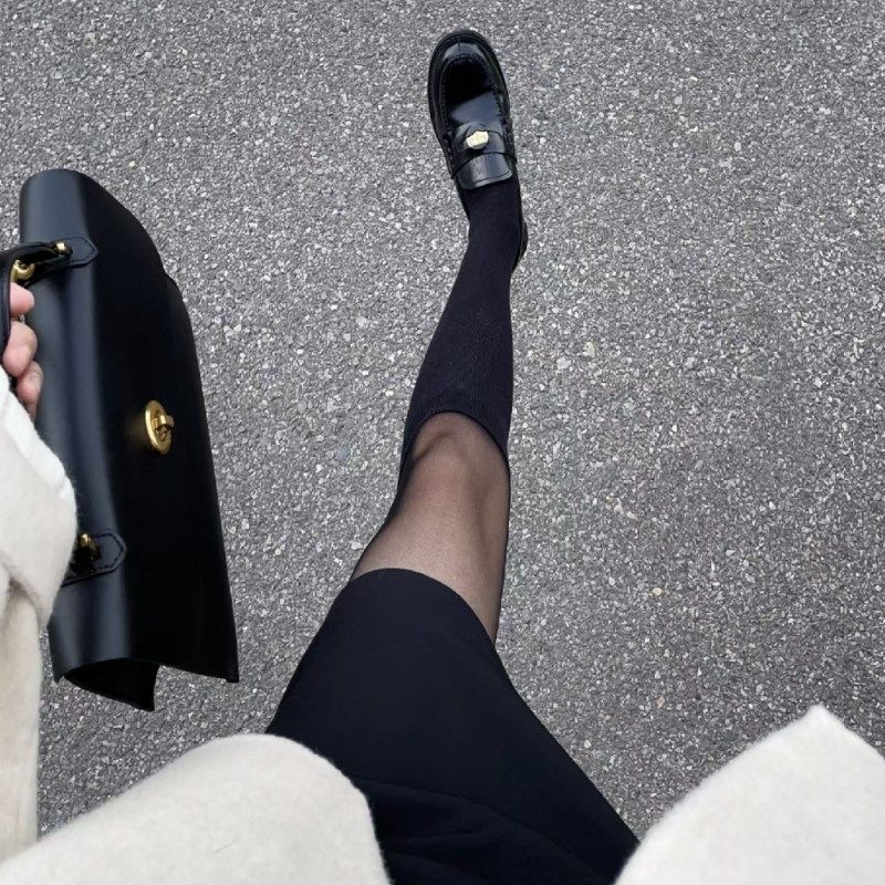 简约气质*薄款拼接丝袜黑色春秋光腿神器黑丝假小腿袜过膝连裤袜,淘宝优惠券,粉丝福利购,淘宝优惠卷