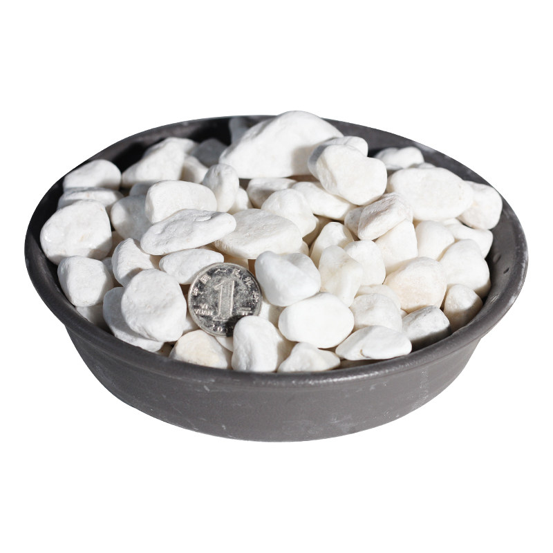 天然雨花石铺面盆栽花盆小白石子鹅卵石庭院造景装饰白色石头铺路,淘宝优惠券,粉丝福利购,淘宝优惠卷