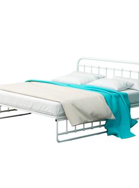 折叠床铁艺床学生架子床宿舍铁床支架床折叠沙发床外贸床