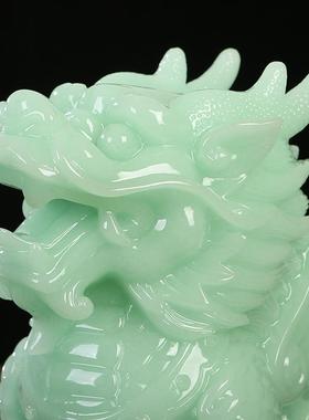 财麒摆件麒麟一对乔家居招电视柜玄麟关摆设迁1223办公室开业店铺