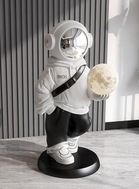 贝汉美宇员客厅落地摆件家航居乔电柜大型20230218视太空人迁礼物