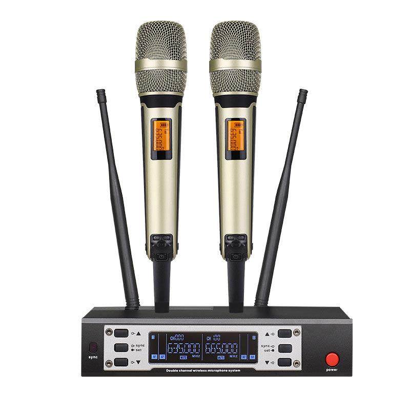 U段红外线对频麦克风一拖二KTV无线全金属话筒会议展厅课室,淘宝优惠券,粉丝福利购,淘宝优惠卷