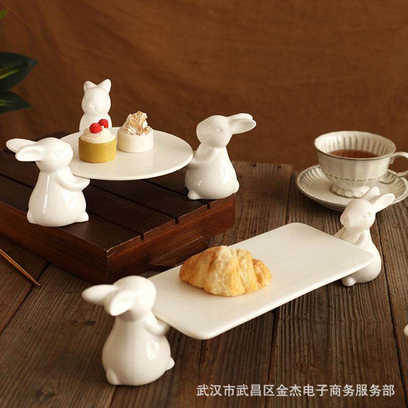 北欧兔展子蛋糕盘高脚果蛋糕盘茶点水盘宴会示托架下午茶甜无品牌,淘宝优惠券,粉丝福利购,淘宝优惠卷