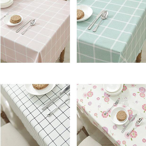 田园防水防油餐桌布免洗桌布 PVC餐厅台布长方形茶几桌垫 - 图0