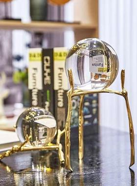 几欧式轻奢晶球艺术桌摆件客厅茶酒柜098电视柜样板间家居水装饰