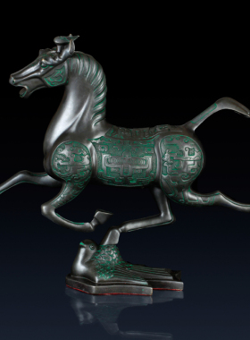 铜马摆件马踏飞燕铜奔马马到成功客厅家居办公室饰品礼品新中式