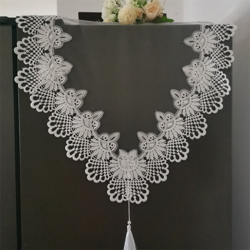 私人定做欧式蕾丝镂空冰箱盖巾新款双开门单开门冰箱防尘罩白色,淘宝优惠券,粉丝福利购,淘宝优惠卷