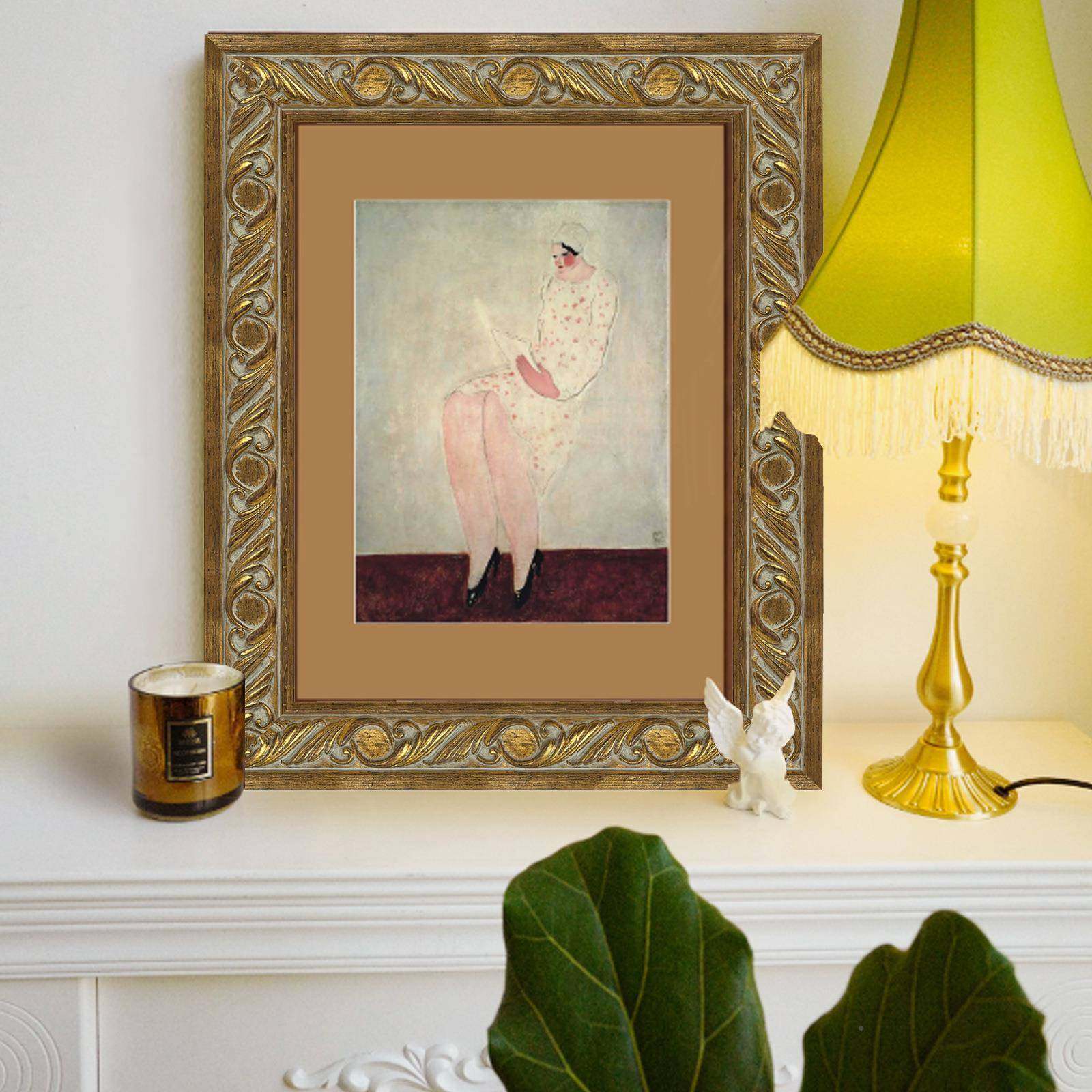 欧式复古实木油画空内外框G11473框自装画裱大尺寸相框墙挂饰画框,淘宝优惠券,粉丝福利购,淘宝优惠卷