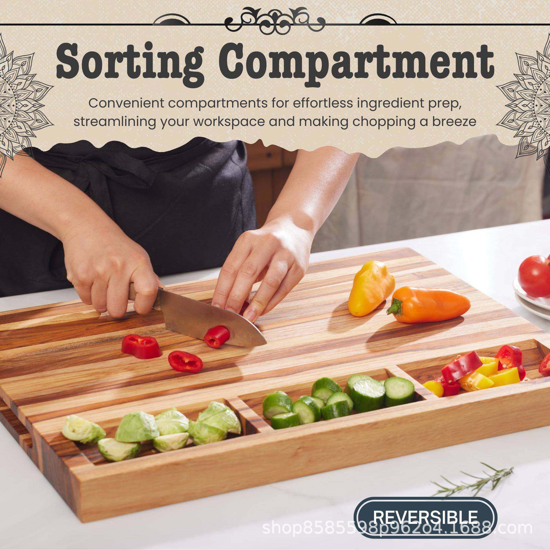 简约方形开槽实木菜板厨房QHS多功能砧双面长板餐厅水果点实心木,淘宝优惠券,粉丝福利购,淘宝优惠卷