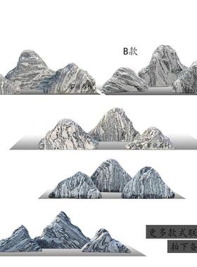 雪浪合石切片组天造景观石泰景山石室然内枯山水庭院假山F9687799