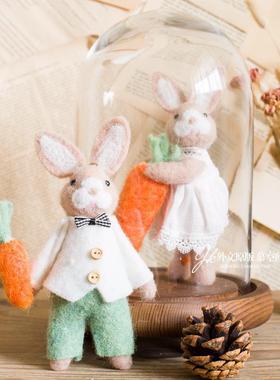 工厂店JKRRG慕挂饰童房兔装饰品空间装饰品半手工车内挂儿件手工