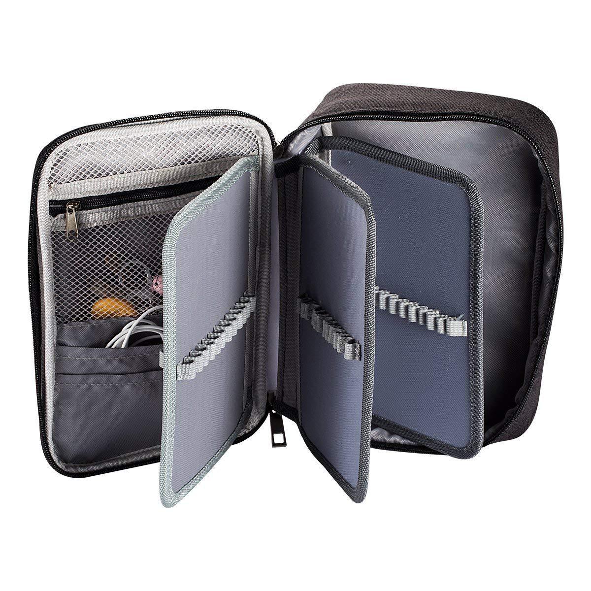 工厂批发笔袋 美术收纳笔帘 72孔素描画笔彩色铅笔袋 多孔文具盒 - 图2