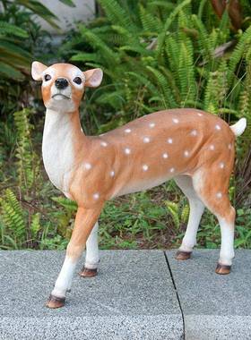 庭院鹿小花FBJ-MHL1园布置梅花摆杂件装饰户外阳台院子园艺货树脂