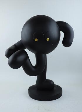 代现简约玄关招财9000-250摆件抽象人物堂雕塑酒店大艺装术置客厅