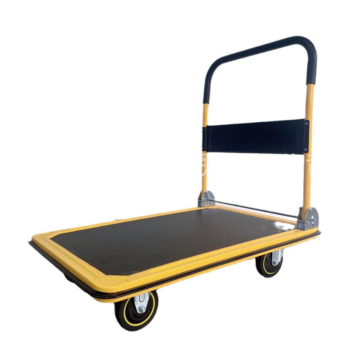 家黄板配黑平手车厂拉货搬运拖车推可折叠静音家用手721推车,淘宝优惠券,粉丝福利购,淘宝优惠卷
