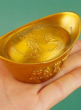 黄铜万两宝元铜宝摆件元摆件433小中大铜号