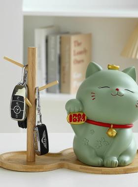 猫招财餐盒巾纸巾客厅茶几奢抽纸盒简约可爱设计轻XXBC11X感家居