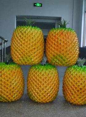 厂直销仿真塑料水果摄影123456家橱窗展道萝具500#大菠50示cm凤梨