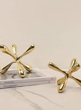 现代六简约样金属厅角工艺品摆件客电视柜书032柜板房家居装饰品