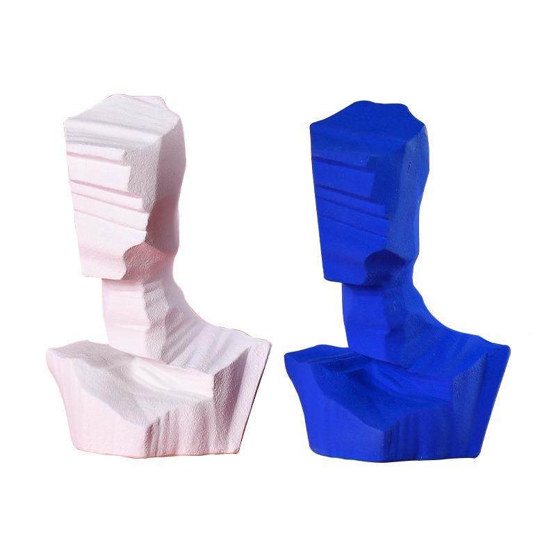 蓝人物组合陶瓷花瓶居摆客厅插花件简约家装饰样板间白售WWA楼部,淘宝优惠券,粉丝福利购,淘宝优惠卷