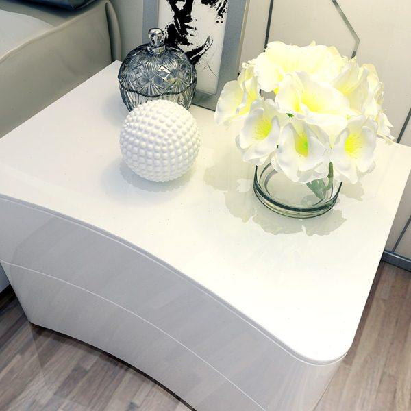 床头柜轻奢简约现代欧式边柜白色烤漆卧室环保储物抽屉柜包邮整装,淘宝优惠券,粉丝福利购,淘宝优惠卷