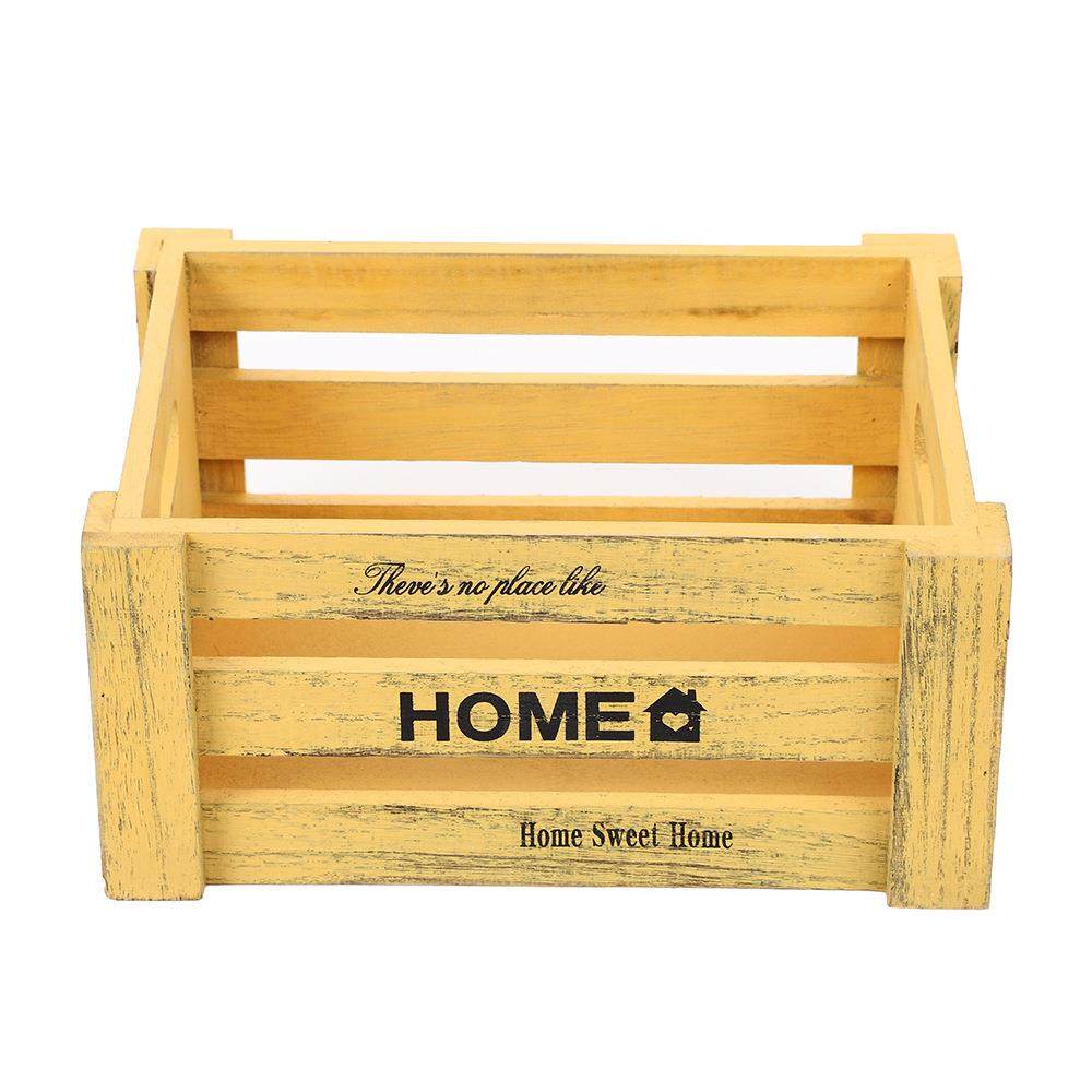 现货木制整理收纳筐超市水果陈列筐做旧装饰箱木质杂物储物箱,淘宝优惠券,粉丝福利购,淘宝优惠卷