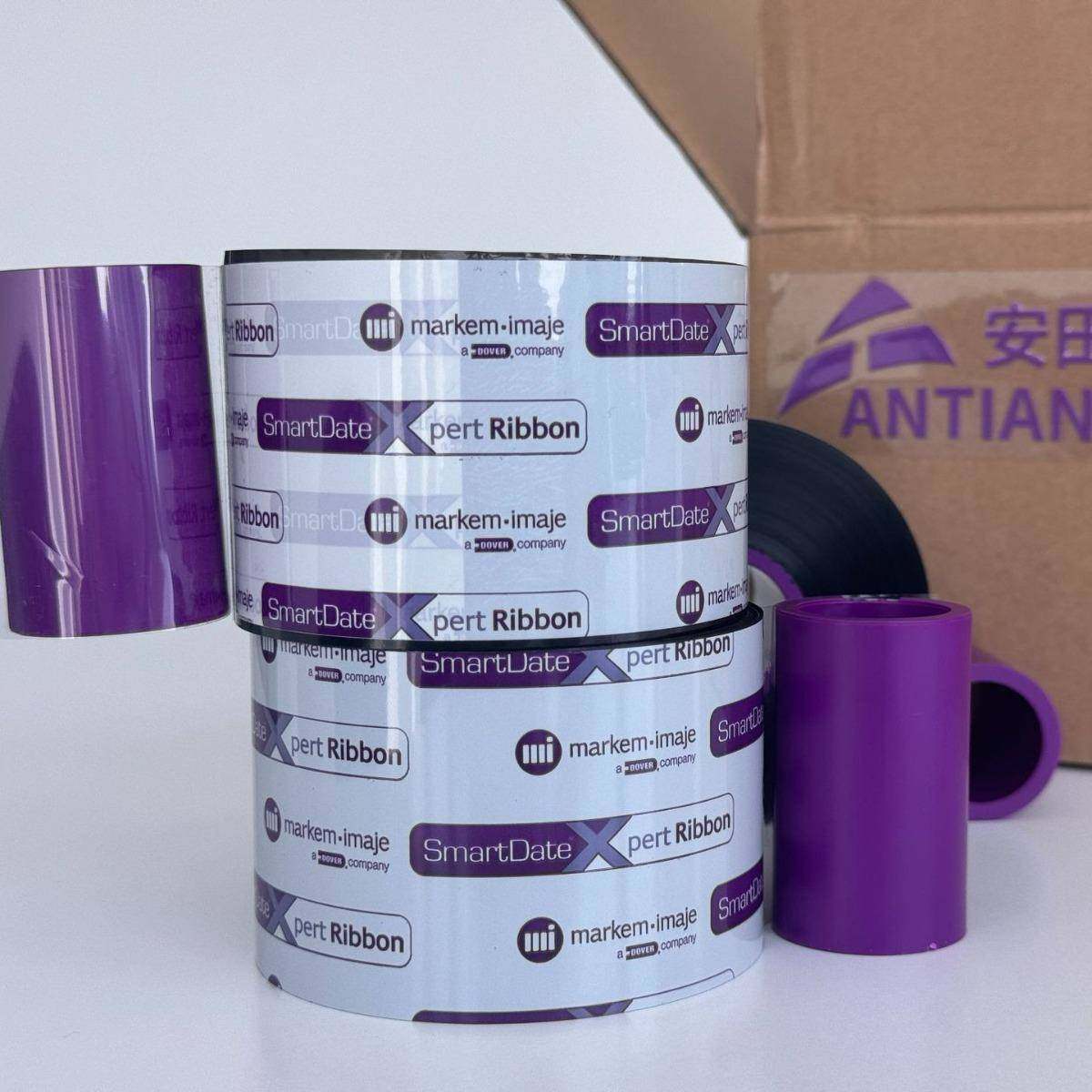 马肯依玛士X40热转印色带55毫米*600米打码机耗材现货工业级,淘宝优惠券,粉丝福利购,淘宝优惠卷