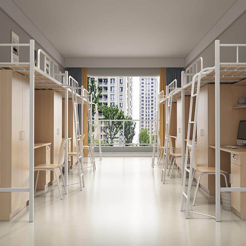 宿舍上床下桌床企业职工公寓床小户型铁架床带楼梯双人床双层床,淘宝优惠券,粉丝福利购,淘宝优惠卷