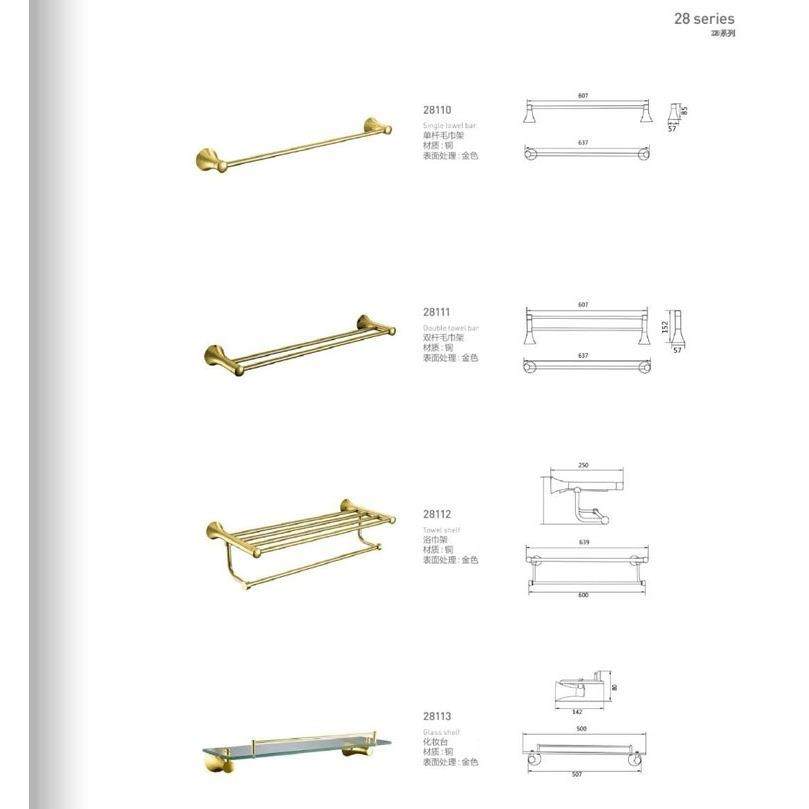 哥式GOTHIC全铜欧式五金挂件套装洗手间浴室置物架金色毛巾浴巾架,淘宝优惠券,粉丝福利购,淘宝优惠卷