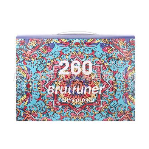 260色油性彩色铅笔BRUTFUNER260色彩铅铅笔套装初学者入门油性 - 图1