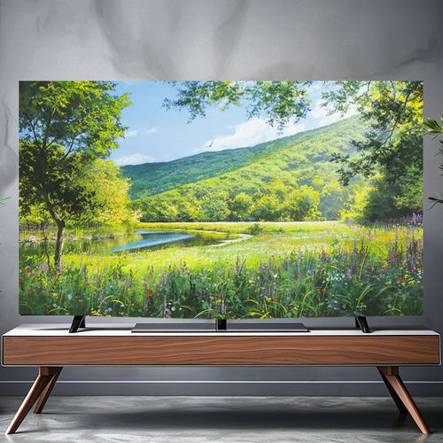 2024新款油画电视罩液晶电视机罩防尘罩套盖布55657586寸壁挂罩子 - 图0