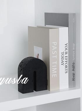 面树脂古仿洞石拱形摆样件板RDD间客厅电视柜复书房书挡书靠桌装