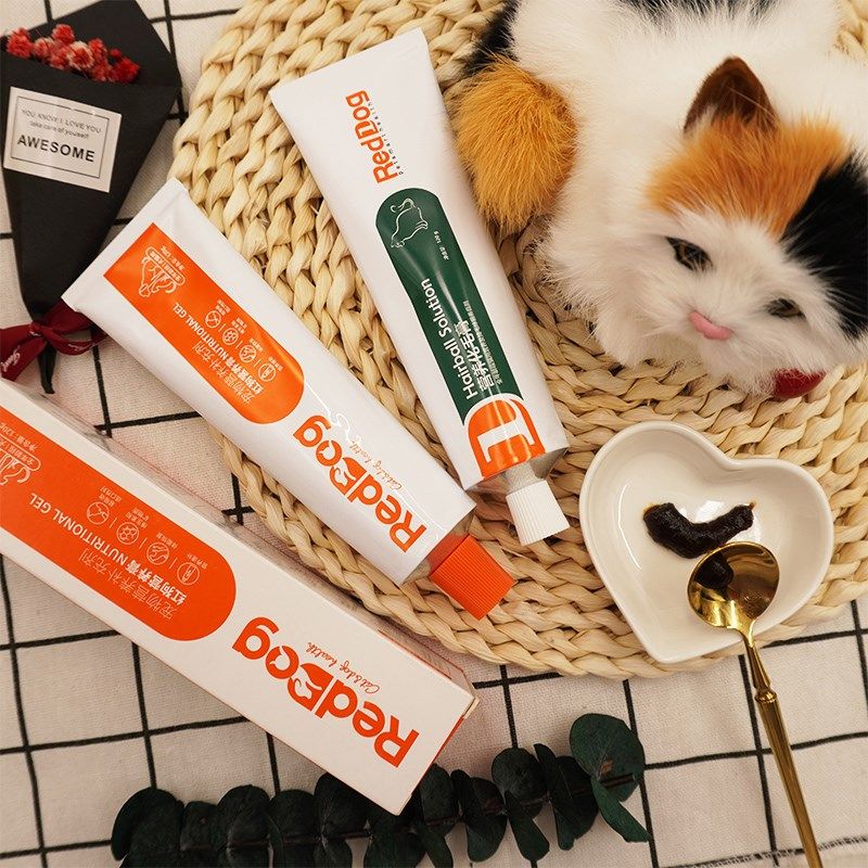 红狗RedDog宠物营养膏化毛膏成幼猫咪鱼油专用维生素补钙微量元素,淘宝优惠券,粉丝福利购,淘宝优惠卷