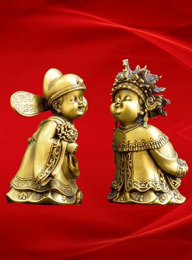 结婚礼物创意个性浪漫结婚娃娃天生一对金童玉女闺蜜结婚礼物