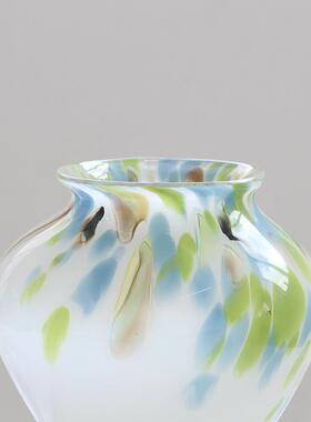 轩新品春天发芽BX8-25-1约创意渐变插彩简色碧磁粉花瓶摆件客厅花