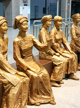 城市大型博物馆艺术品雕塑园林景观少数民族塑像制作广场落地摆件