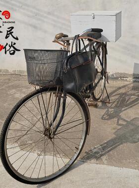老式自行车老物件80年代复古二八大杠单车民国影视经典自行车道具