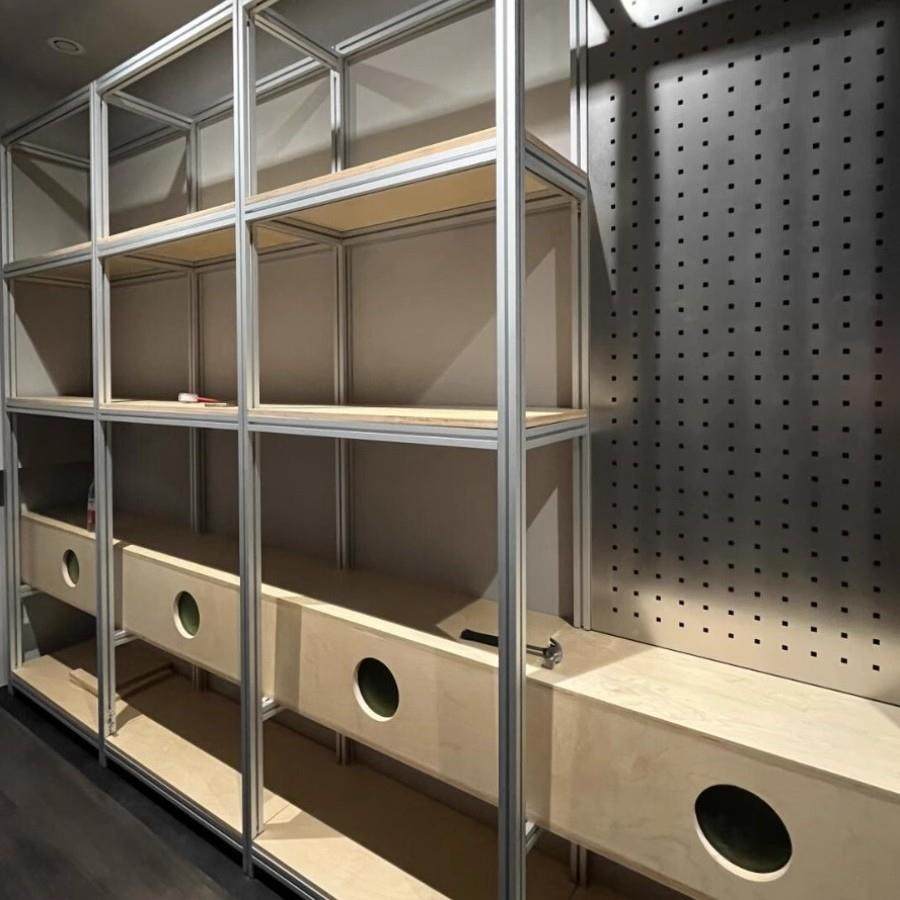 酒柜展示柜多层收架装饰靠架置纳物架工业风铝型XRU材架墙陈列展,淘宝优惠券,粉丝福利购,淘宝优惠卷